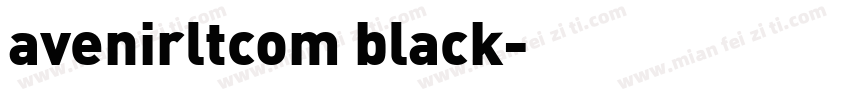 avenirltcom black字体转换